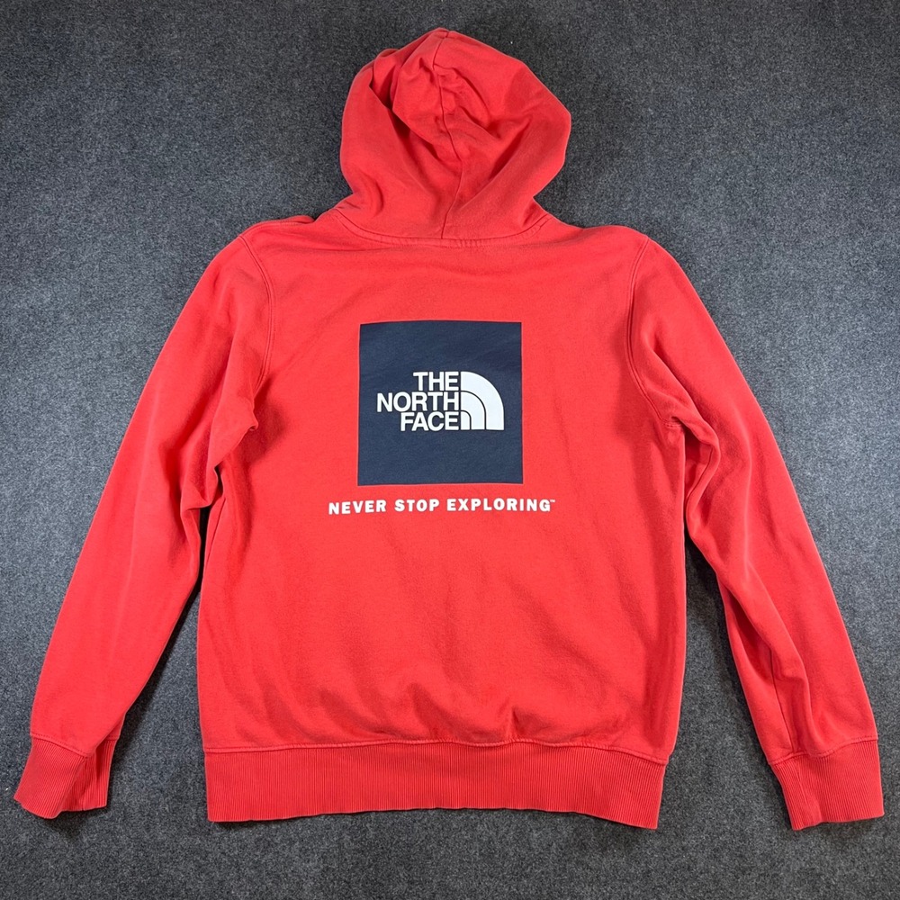 The North Face Mens Red Box Logo Never Stop Exploring Pullover Hoodie Size M - Picture 11 of 14